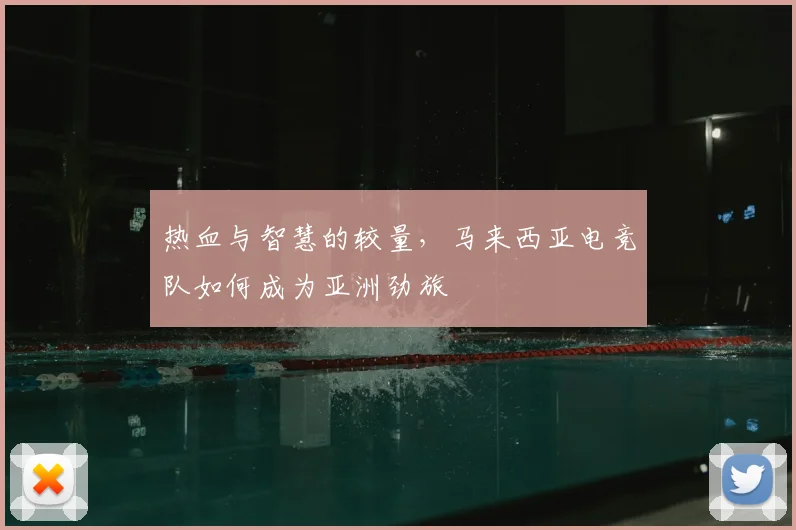 热血与智慧的较量,马来西亚电竞队如何成为亚洲劲旅